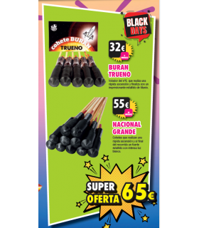 Oferta Cohetes Nacional Grande y Buran Trueno