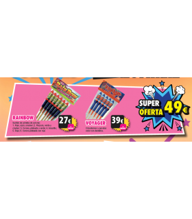 Oferta Pack 2 Cohetes: Rainbow y Voyager