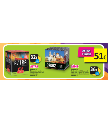 Oferta 2 Baterías: CADIZ+ ASTRA