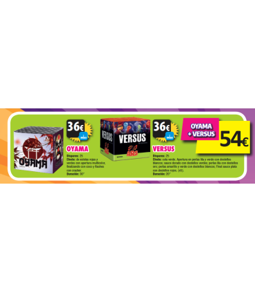 Oferta 2 Baterías: VERSUS+ OYAMA