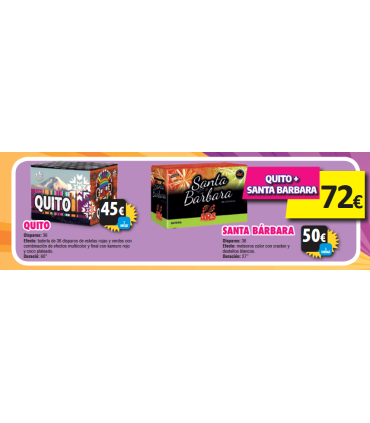 Oferta Pack 2 baterías: Bateria Quito y Santa Bárbara