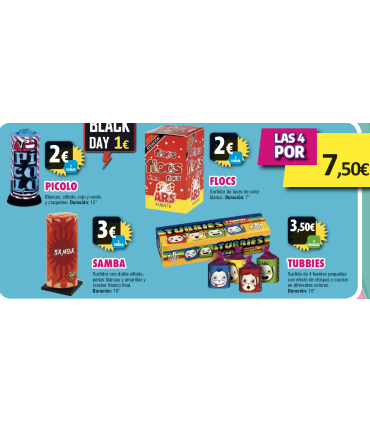 Oferta 4 fuentes pequeñas