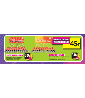 Oferta Cohetes: Shovien color y Shovien trueno