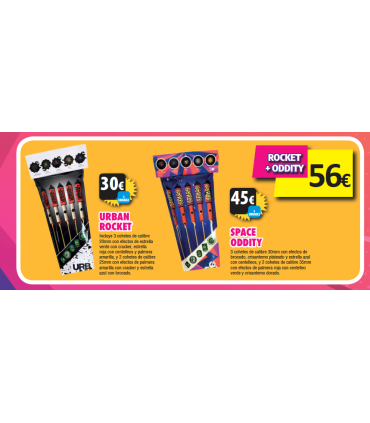 Oferta Cohetes Urban Rocket y Space Oddity